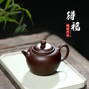  |Yixing žinomų meistrų TaoJianChun TaoYuan 】 rankinis rekomenduojama palaiminti arbatos raudonos molio puodą 150 cc